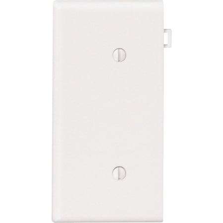 Leviton 1-Gang Standard End Nylon Blank Wall Plate, White 006-PSE14-00W